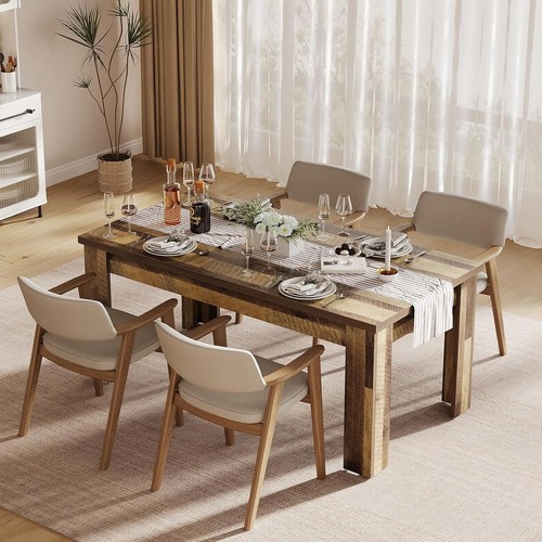 Rustic farmhouse dining table - rustic,
